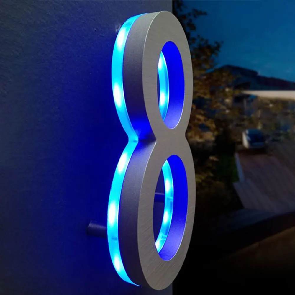 Morden design restaurant shop gold/black signage electronic signs for wall mount