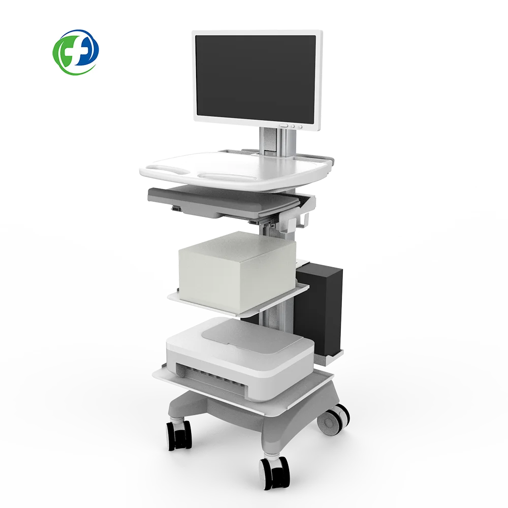 computer cart with drawer remote monitoring cart intelligent telemedicine cart