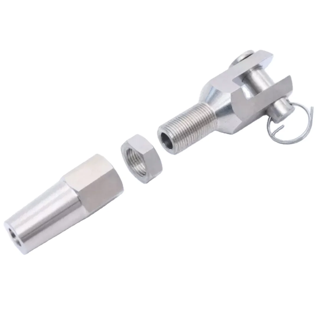 Stainless Steel 304 316 M10 M12 Wire Cable Rope Jaw Rigging Terminal Swageless DIY Fitting Stainless