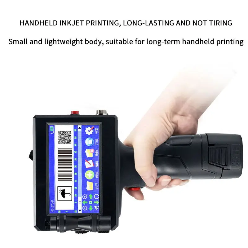 HD multilingual Tij2.5 industrial logo label date logo pattern encoding handheld printing machine inkjet printer