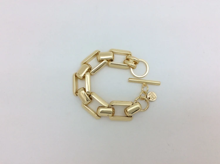 
Creative Geometric Simple Style 23K Gold Plated Jewelry Gold Bracelet 