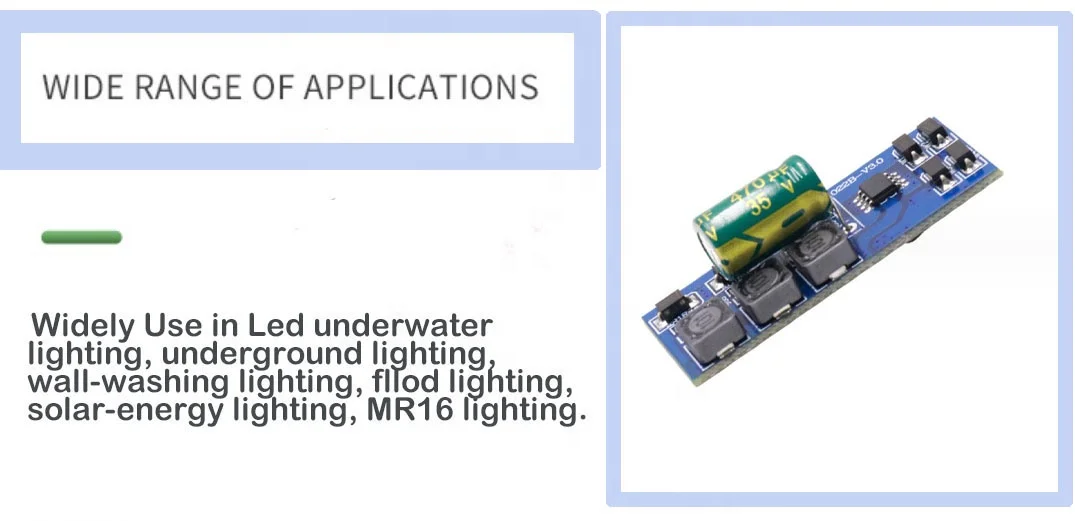 Built-in Led driver RGB by internal control for colorful power board