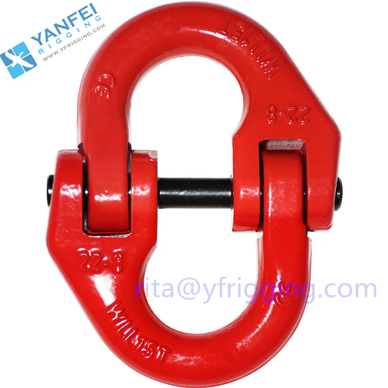 Alloy Steel G80 Connex Connecting Link for Lifting Chains, Coupling Link Hammerlock