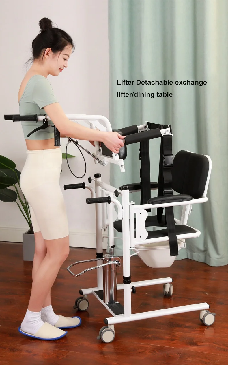 AmywellMED Hydraulic Patient Lift Portable Home Patient Transfer Chair for the Elderly