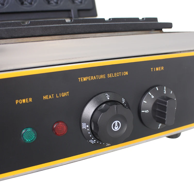 Hot selling snake machine 220V 5 parts waffle dogs even heat commercial waffle stick machine with stainless steel