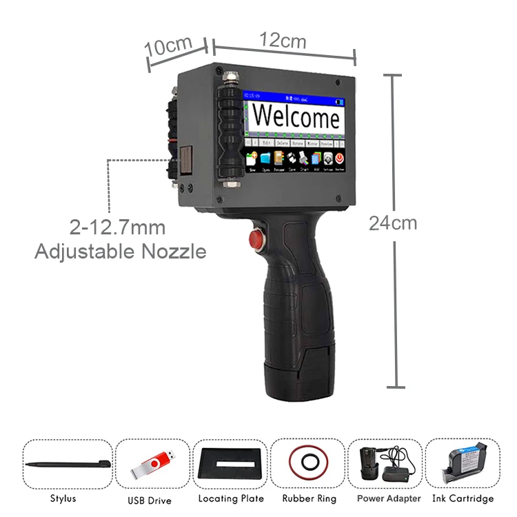 Cheap Durable Date Tagging Machine Printing Gun Hand Jet Printer For Code Marking On Cosmetics Bottle