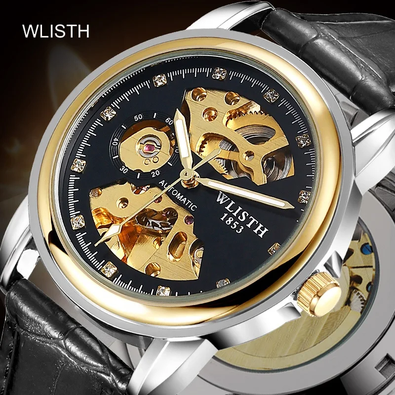 Get samples for free low price stainless  steel chain  men mechanical watch fashion lady wristwatch