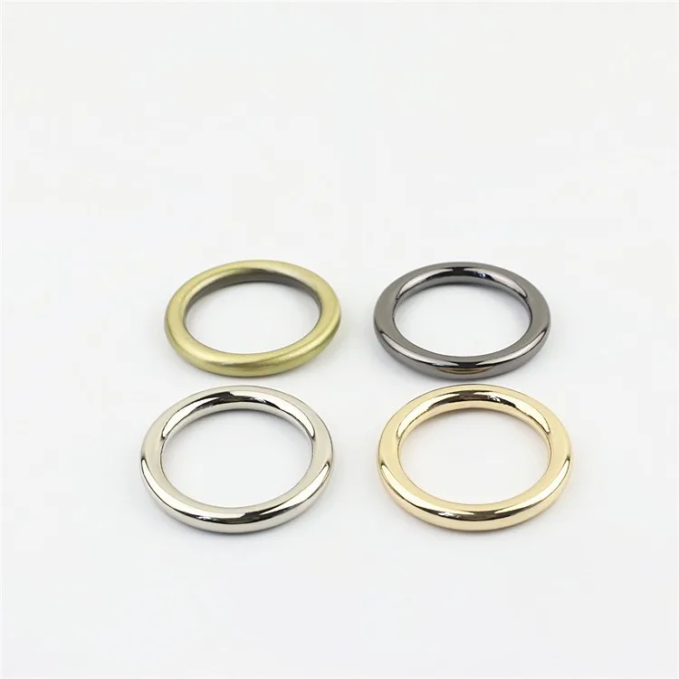 Handbag Hardware Accessories Die-cast Seamless Ring Buckle Zinc Alloy Connective Circle Plating O Ring Buckle