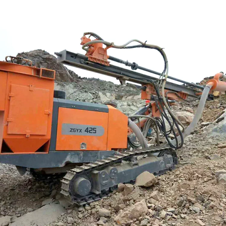 pneumatic DTH drilling crawler dth drilling machine ZGYX 425 hole depth 30m  machine ZEGA Kaishan machine
