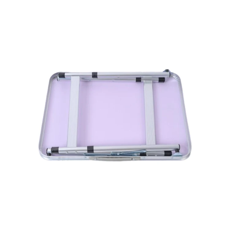 Manufacturer can customize wholesale folding table outdoor stall small table portable metal camping field table and chairs