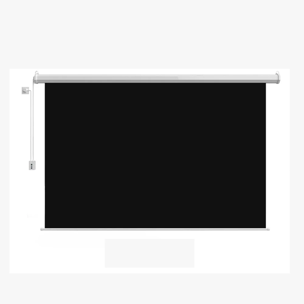 Easy Use 100 inch 16:9 HD Electric Projector Screen for Home Education Movie