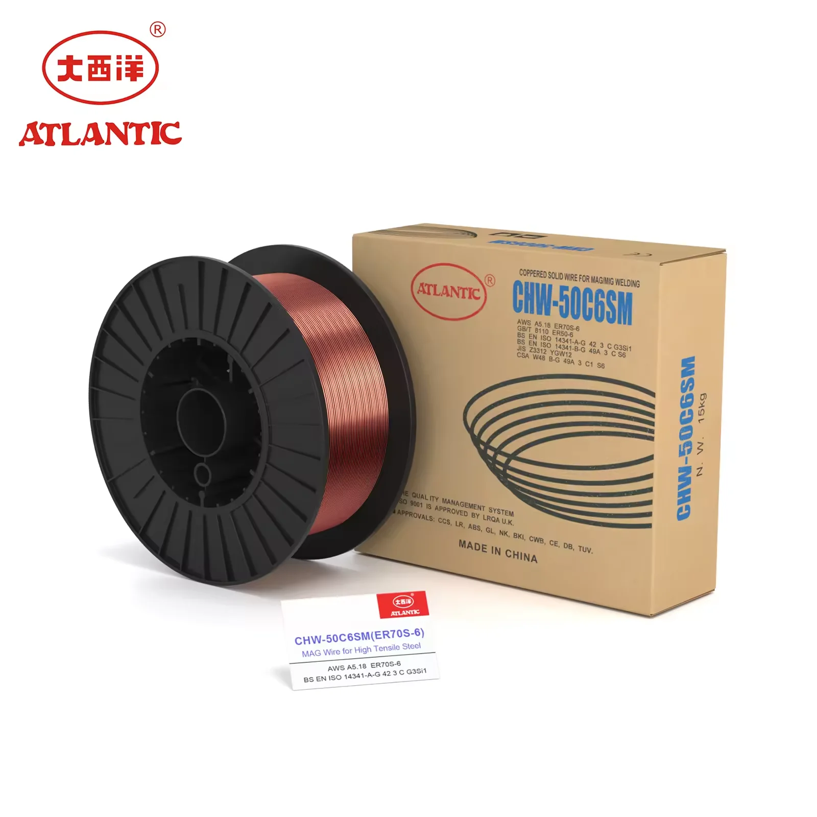 Atlantic AWS 5 18 ER70S-6 Mig медная проволока с сердечником газовая экранированная сварочная