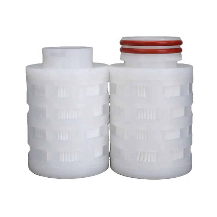 junior 5/2.5 inch mini filter cartridge with 0.1 micron PES membrane for small-scale sterile process gases and sterile vents