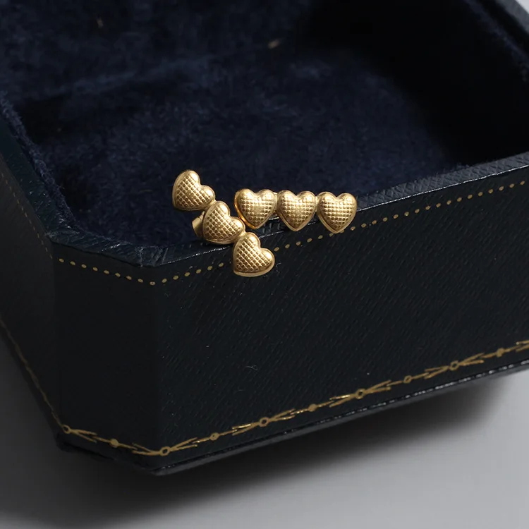 High End Waterproof Hypoallergenic Stainless Steel Women Jewelry 18 K Gold Plated Thick Curb Cuban Link Chain Earrings