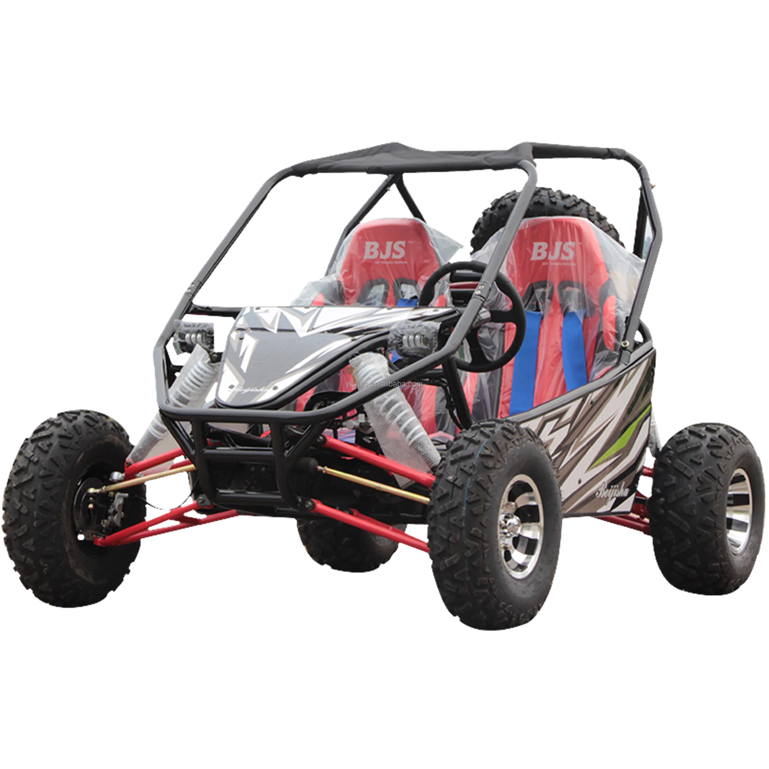 New 200cc 2-seat steering wheel UTV 4x4 sports go kart automatic transmission engine all terrain off-road vehicle