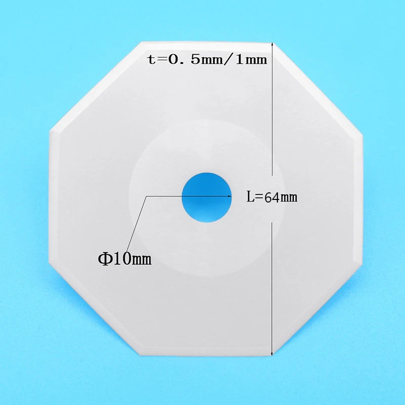 Оптовая продажа, высококачественные циркониевые Восьмиугольные лезвия, керамический нож для резки ткани
