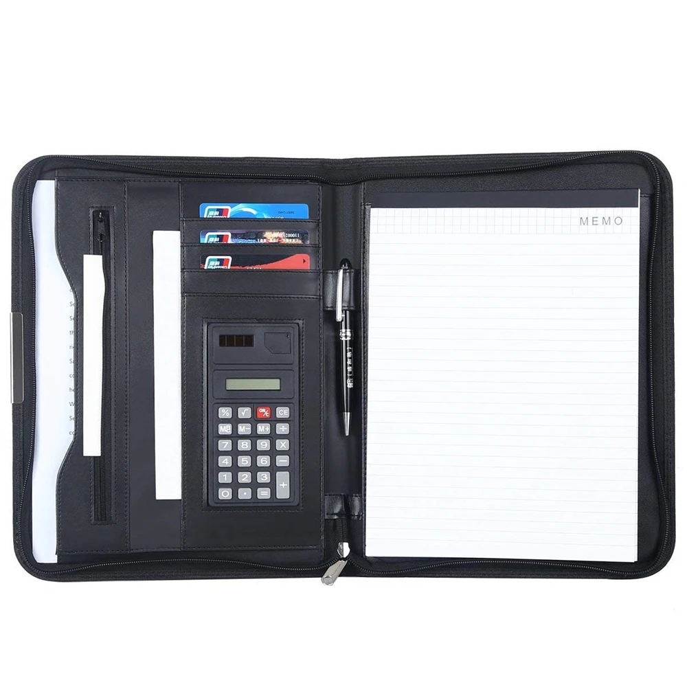 Hot selling a4 travel document organizer for documents portfolio binder