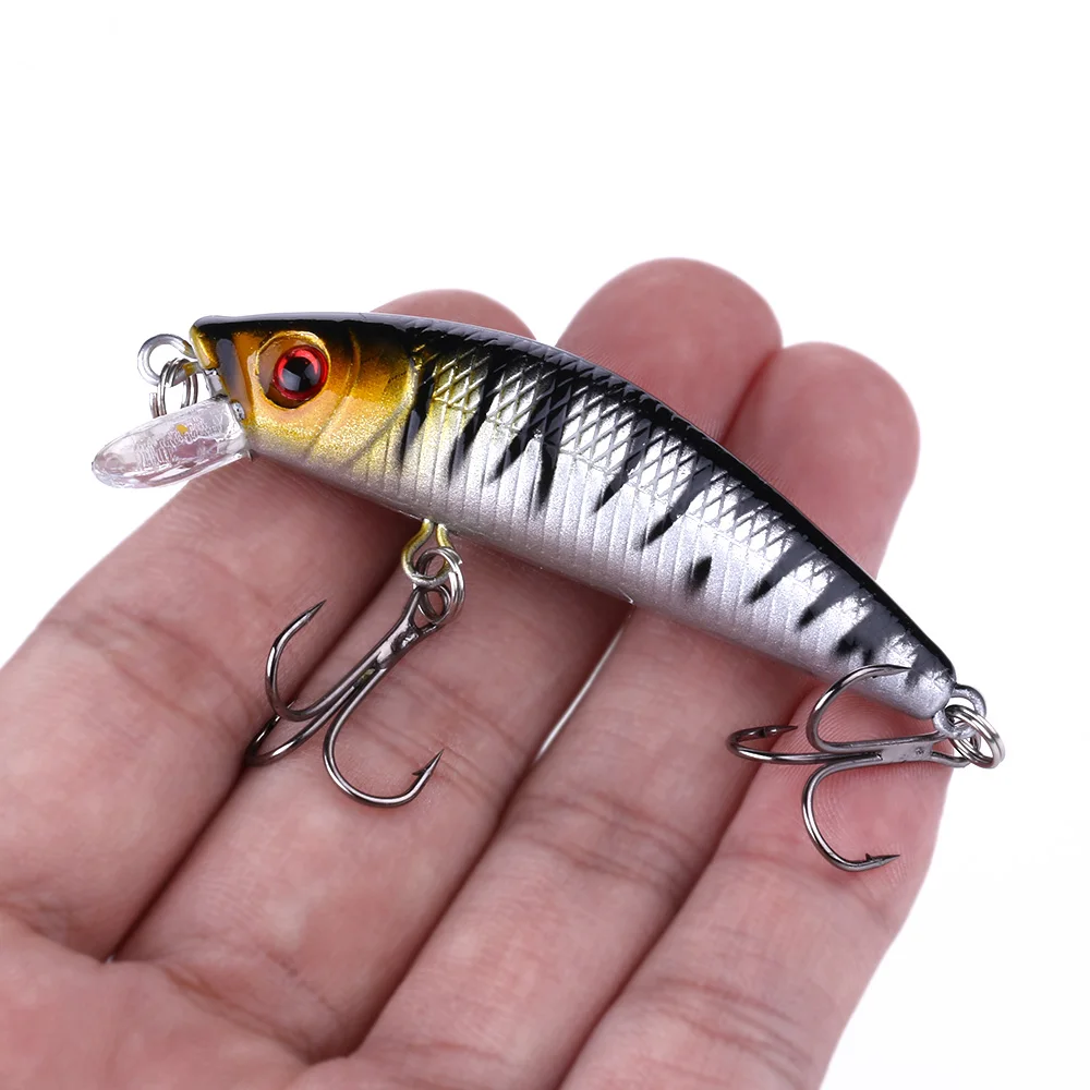 7cm 8.1g HENGJIA Minnow Lure top water artifical short board fishing hard plastic bait for bass fishing pesca wholesale