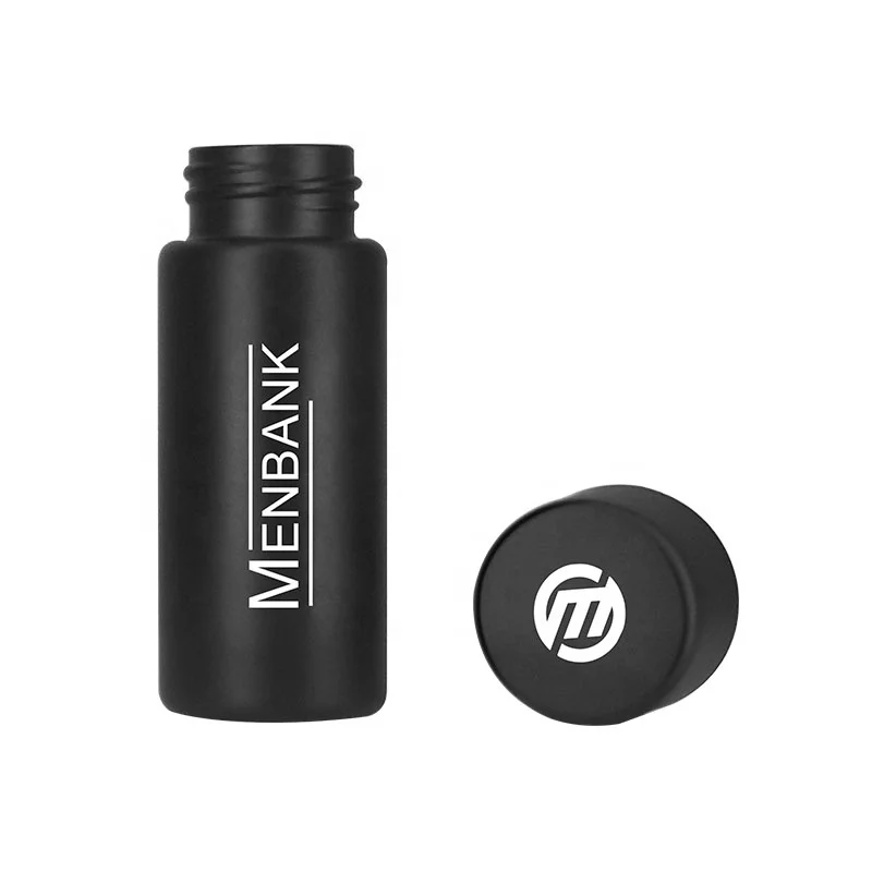 28mm Matte Black Borosilicate Rolled Glass Tube Vials for Lollipop Canned Food and Salad Storage