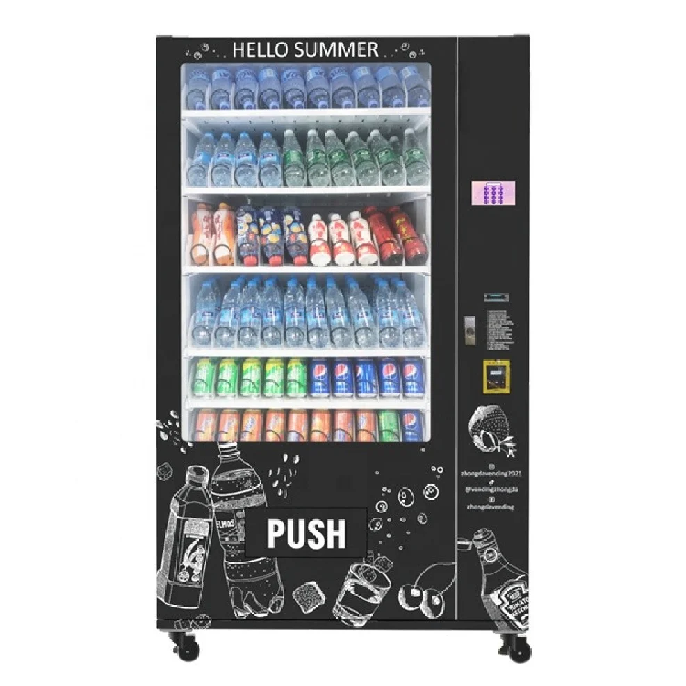 drink vending machine large capacity combo candy and snack for foods and drinks vending machine