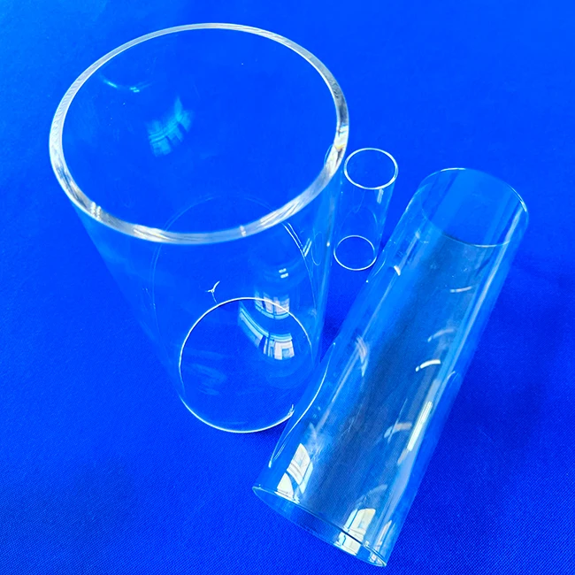 Customized Dimension 120mm OD 100MM OD Sight Flange Used Quartz Glass Tube Pipes for Lab Sight Glass