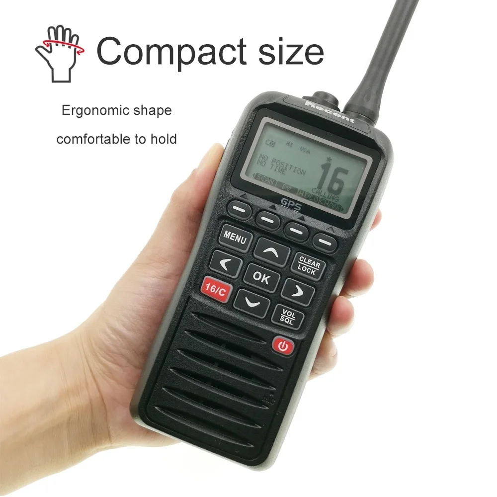  Портативный Водонепроницаемый морской VHF радио Мобильный иди и болтай Walkie Talkie ручной 2 Way Радио Встроенный Gps SONY Dsc Моб функция IP68 поплавок