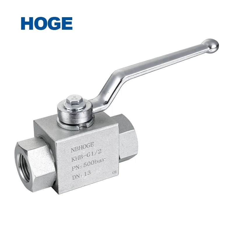 HONGGE KHB-G1/2 superior quality price stainless steel female thread hydraulic high pressure ball valve 1/2Inch