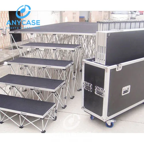 ACS customized Smart Easy install mobile Drum riser stage