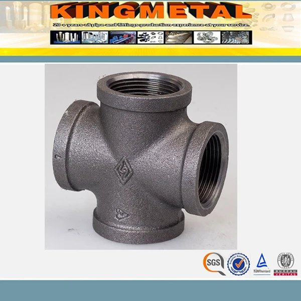 BSP Threading Malleable Iron Pipe Fittings ASTM A197 A47