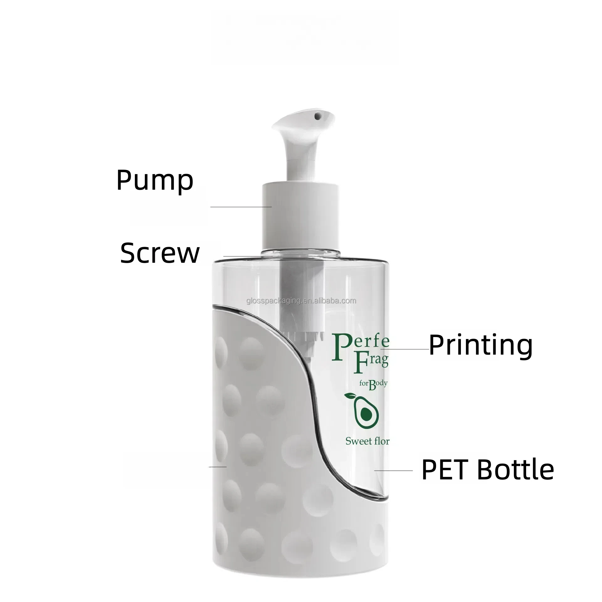 NEW Arrival PET 400ml shampoo bottle 500ml plastic shampoo bottle for hair conditioner 300ml