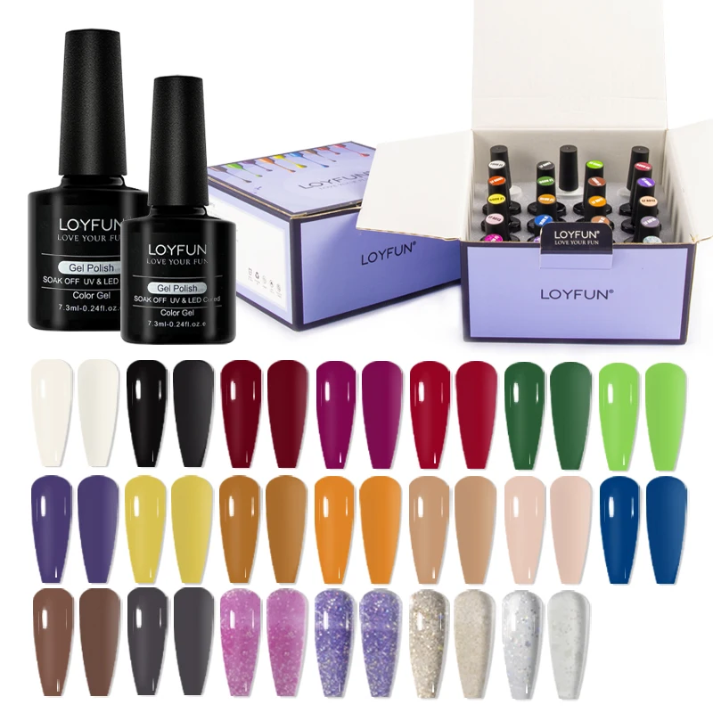 VOA Soak Off Cosmetics Uv Glue Set Products Gold Green Nude Art Polish Builder Nail Extension Gel