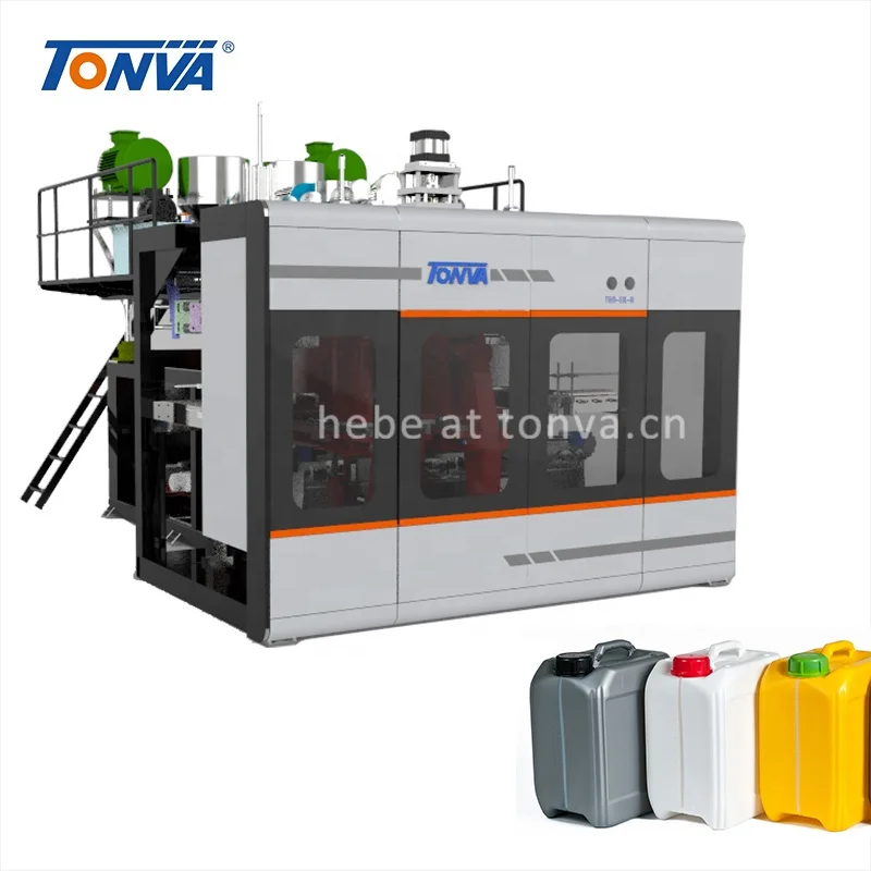 TONVA 5 liters 2-cavity plastic jerrycan oil bottle making blowing extrusion blow molding machine hot sale