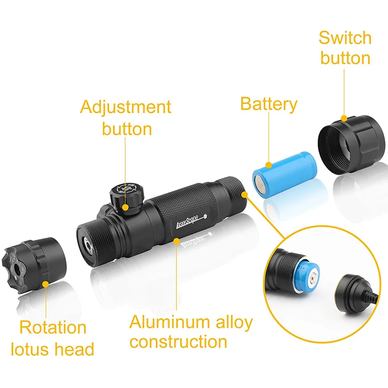 Custom Design Aluminum Alloy Green Laser Laser Sight Hunting Accssorice