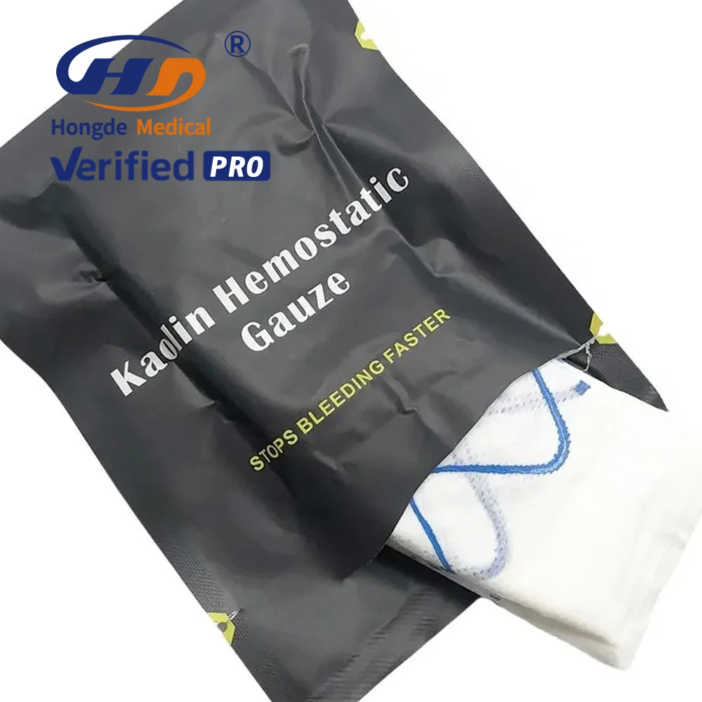 Wholesale Sterile Compressed Sponge Disposable Medical Surgical Swabs Kaolin Hemostatic Gauze