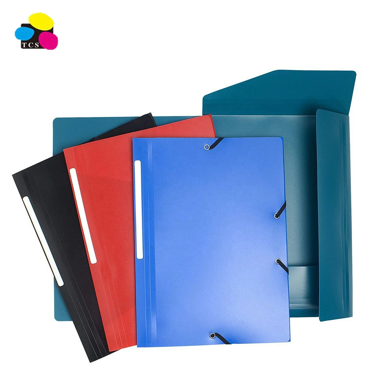 2020 Factory LeHui High Quality Marble Colored Elastic  3 Flaps file Folder  For Study and Office Supplies