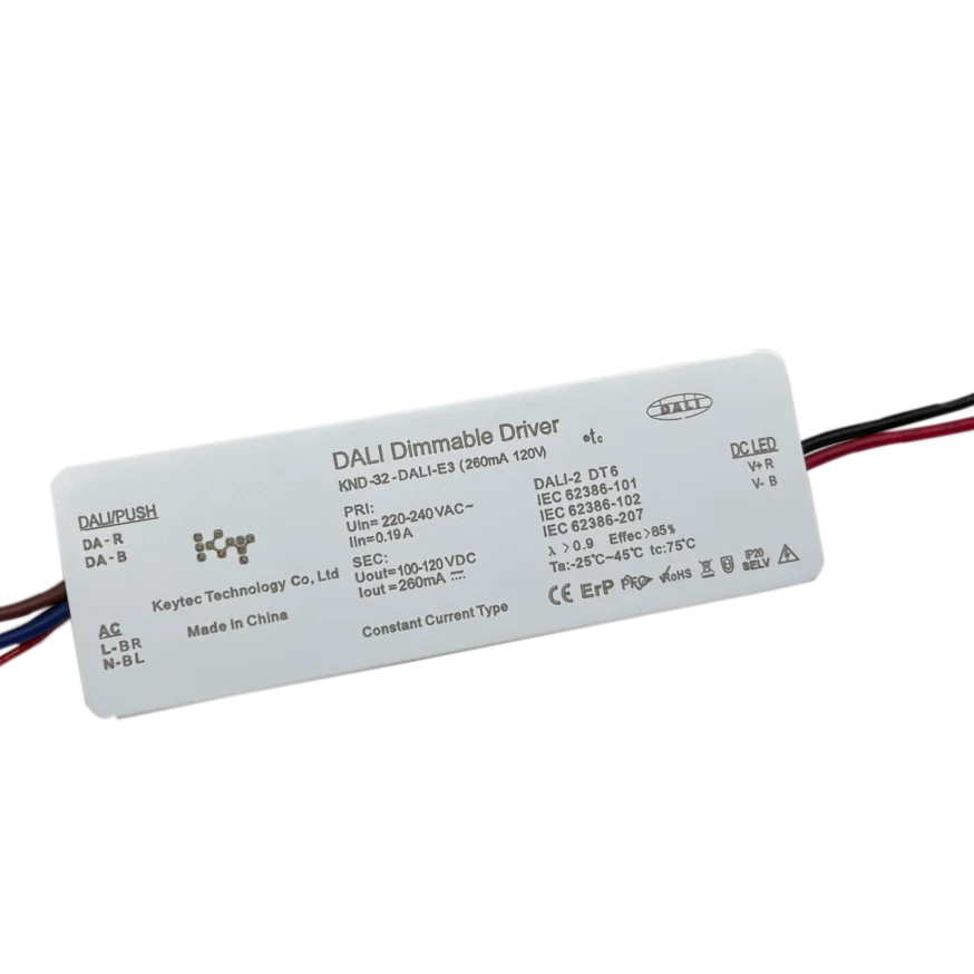 Регулируемый DALI 25W 100-120VDC 200mA PF0.95 IP20 DALI Диммируемый драйвер