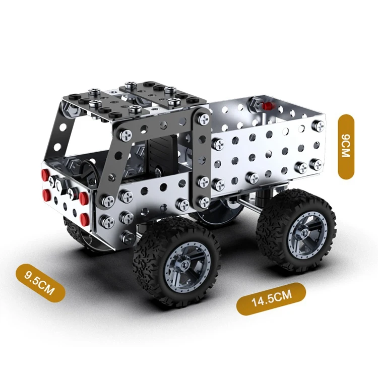 ShaunChee metal build transport vehicles kit diy toys for kids