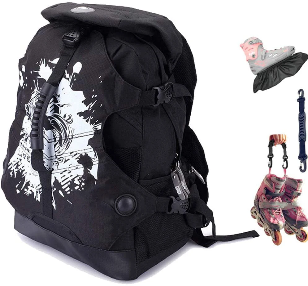 Racing inline speed skating bags Ice Blade Skate backpack hold inline skates