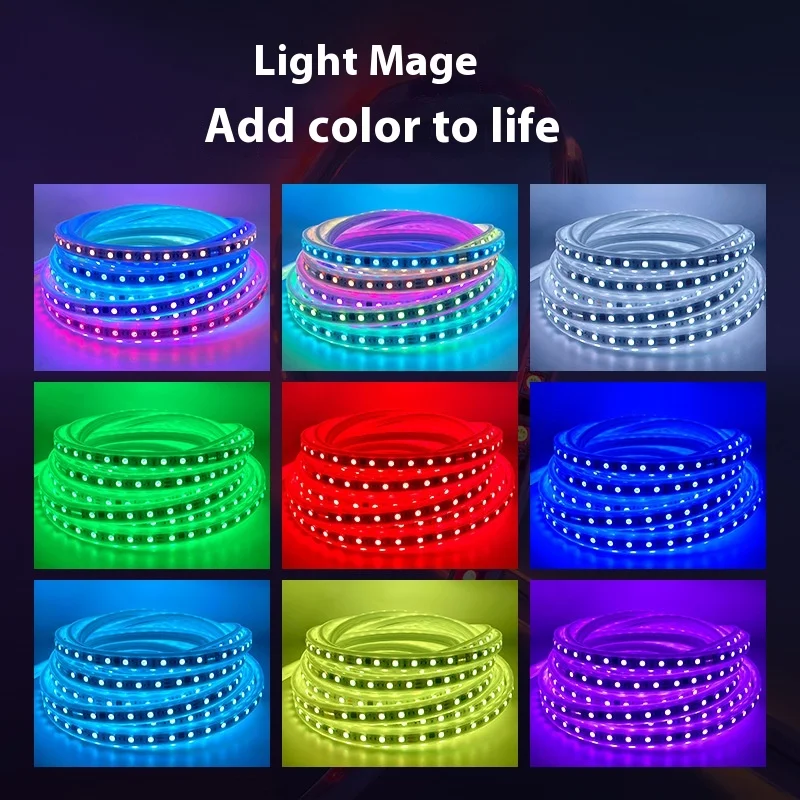 Комплект светодиодных лент RGB Волшебная Мечта Цвет Гибкая Водонепроницаемая уличная смарт-лента 10 м Светодиодная лента 5050 IP68 светодиодные полосы с светодиодным Драйвером