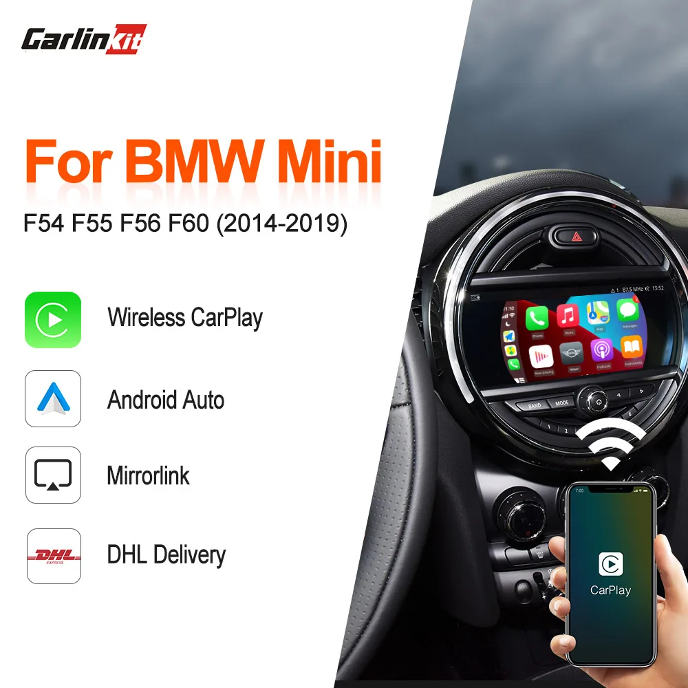  Беспроводной интерфейс модуля Apple Carplay для BMW MINI Cooper 2009-2020 CIC NBT EVO Android