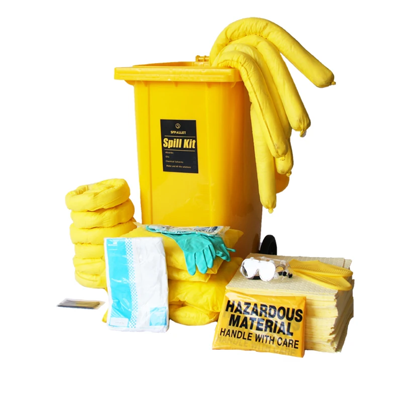 High Performance 240l Emergency General Purpose Absorbent Universal Spill Kits for Factory
