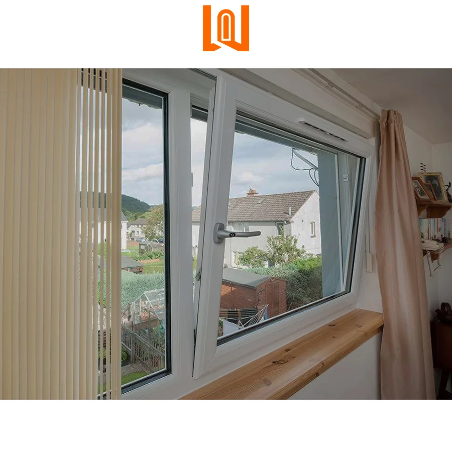 Simple Style PVC European Tilt and Turn windows Villa Impact Tempered Glass Sash Window Upvc windows