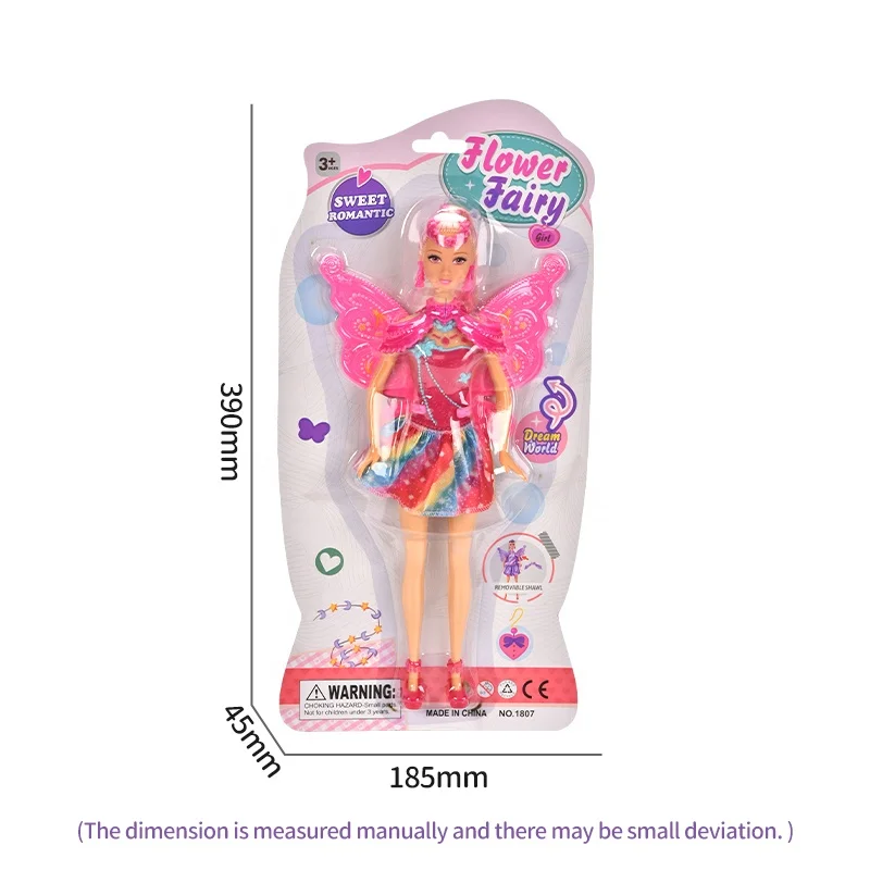 11 Inch Flower Fairy Princess Doll Small And Cute Movable Joints Portable Sweet Fashion Plastic Girl Doll Toys For Kids