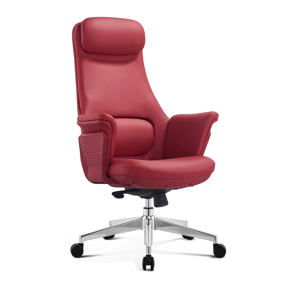 China Manufacture Luxury Leather  pu Ergonomic Massage Revolving Recliner Swivel executive Office Chair