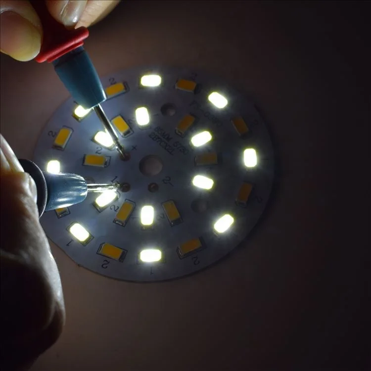 7W LED double color temperature module light board 65mm diameter with 5730SMD Epistar chip