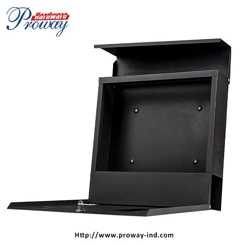 wholesale modern design wall mounted metal galvanized steel stainless steel color mailbox letterbox postbox