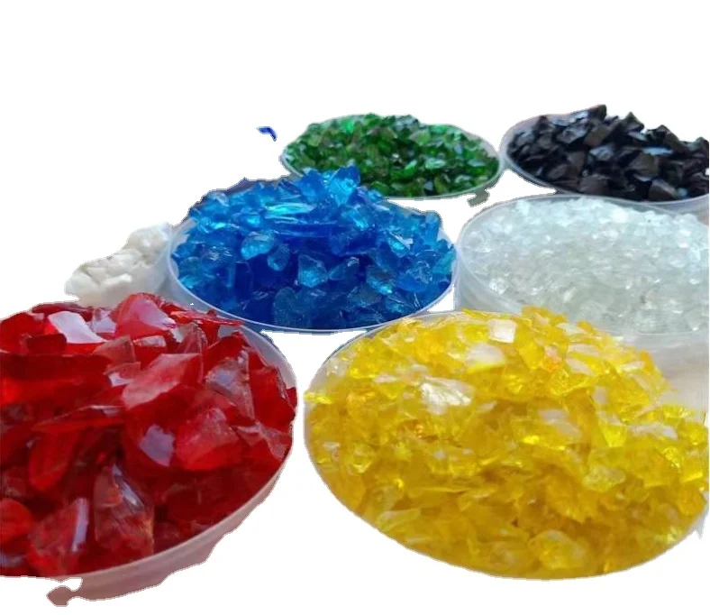 Wholesale  colorful crushed glass  for crafts decoration