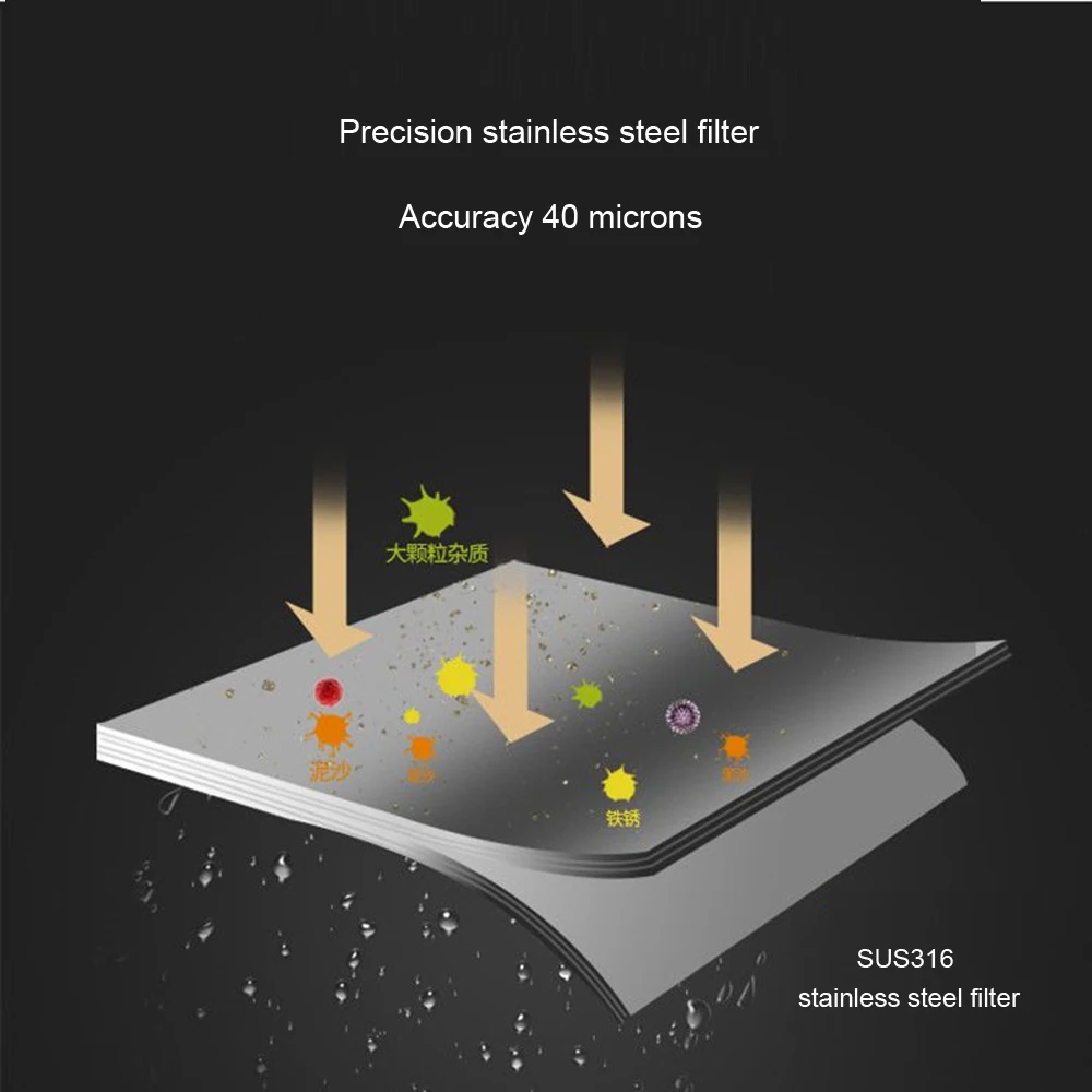 House Auto Backwash Pre-filtration 3/4 ,1/2 inch Stainless Steel  Mesh Water Purifier Large Flow Descaling Tap Water Filter