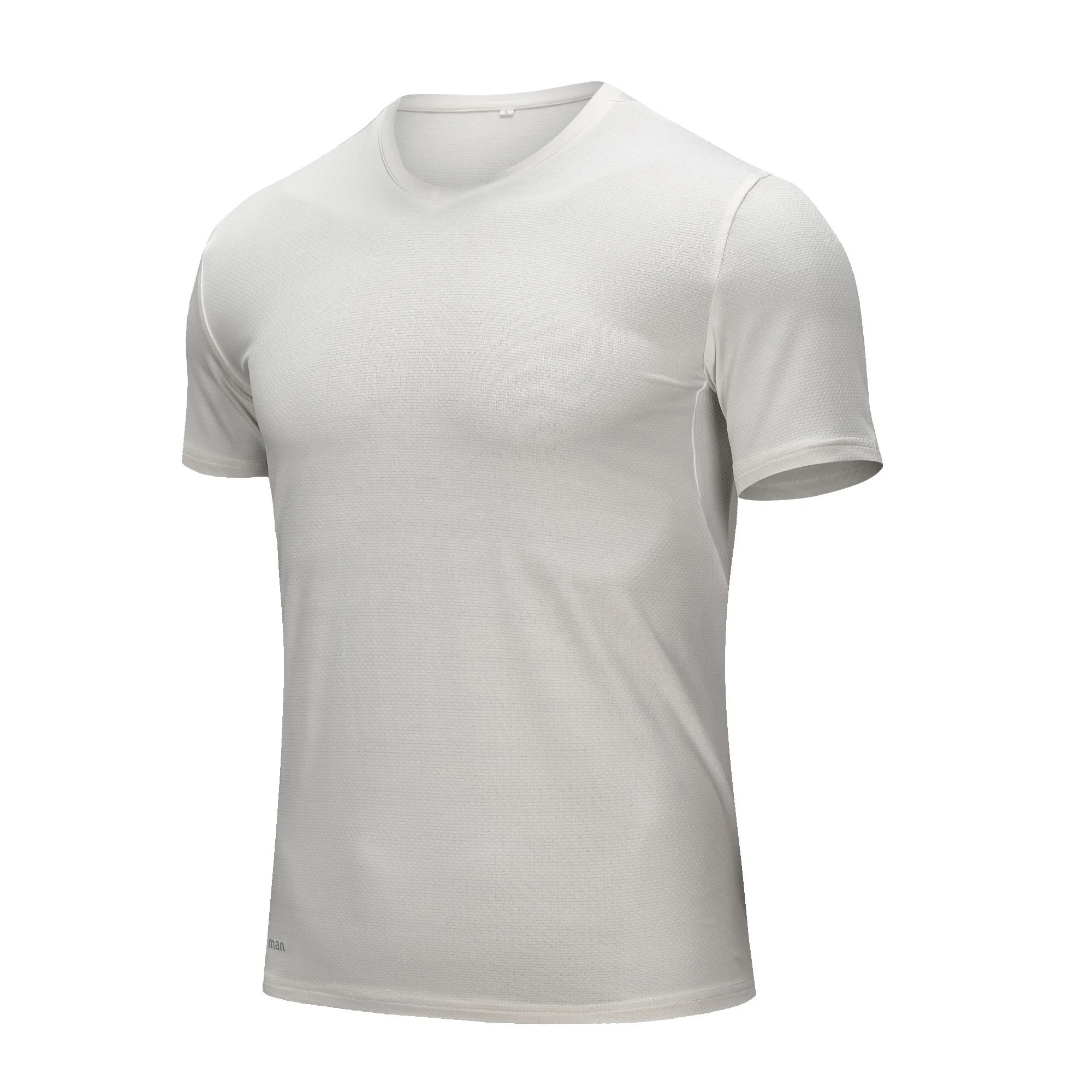 Wholesale hot selling black t-shirt with custom logo sports fitness workout t-shirt men