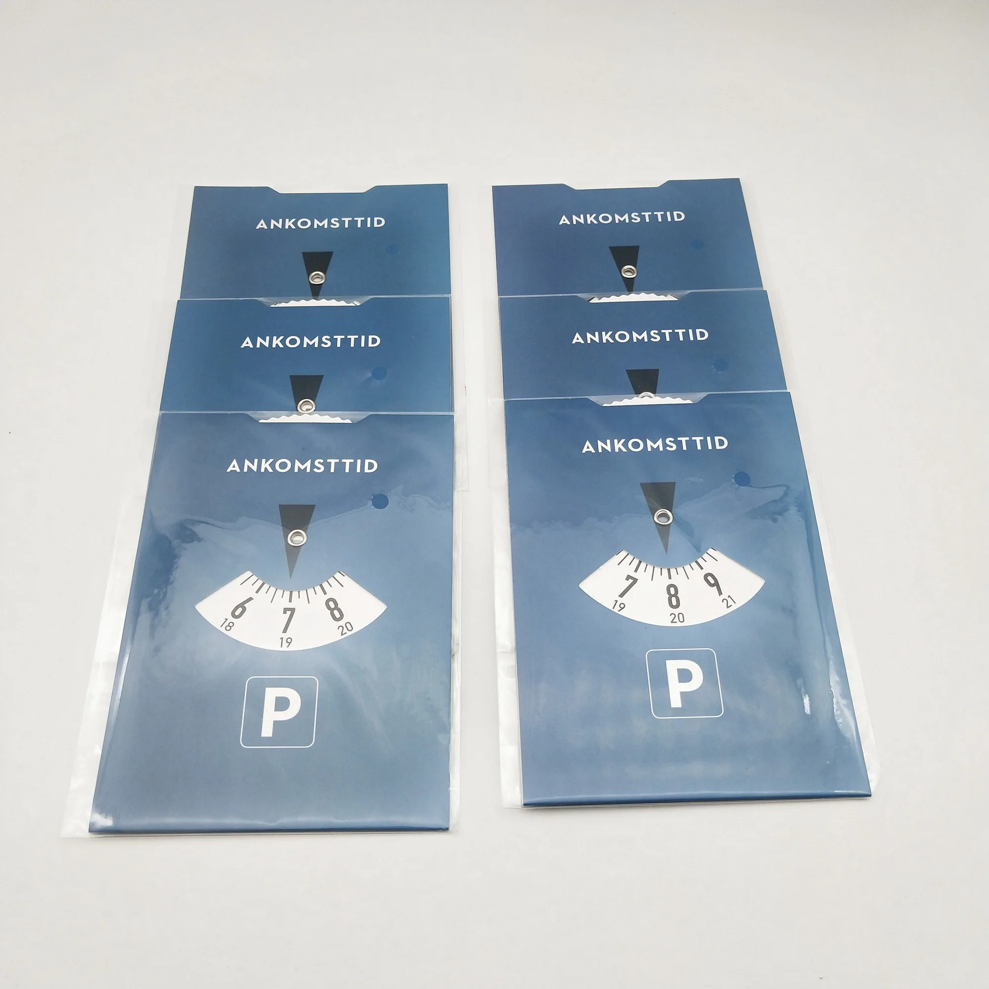 Cheap Custom Logo Printed Promotional Paper Parking Disc Clock Car Digital Parking Timer